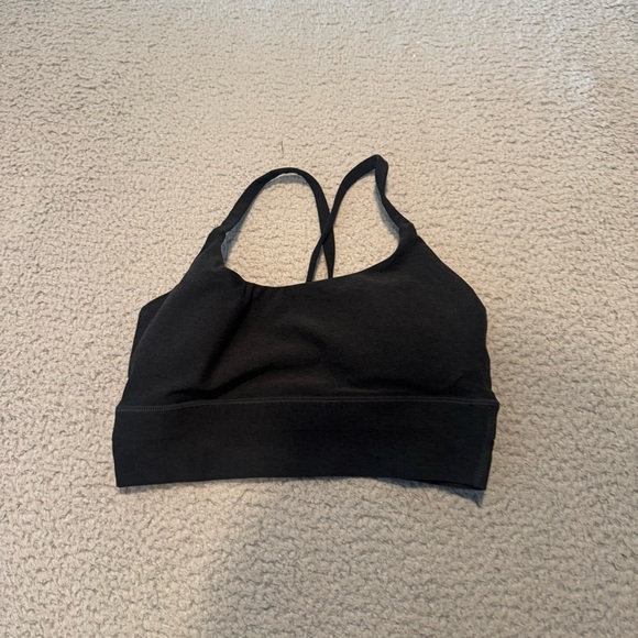 Vuori womens black long line elevation strappy sports bra size Small VW1008 - Picture 1 of 11